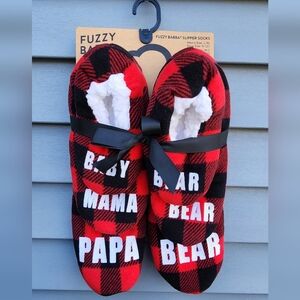 Fuzzy Babba: Family Plaid Slipper Set